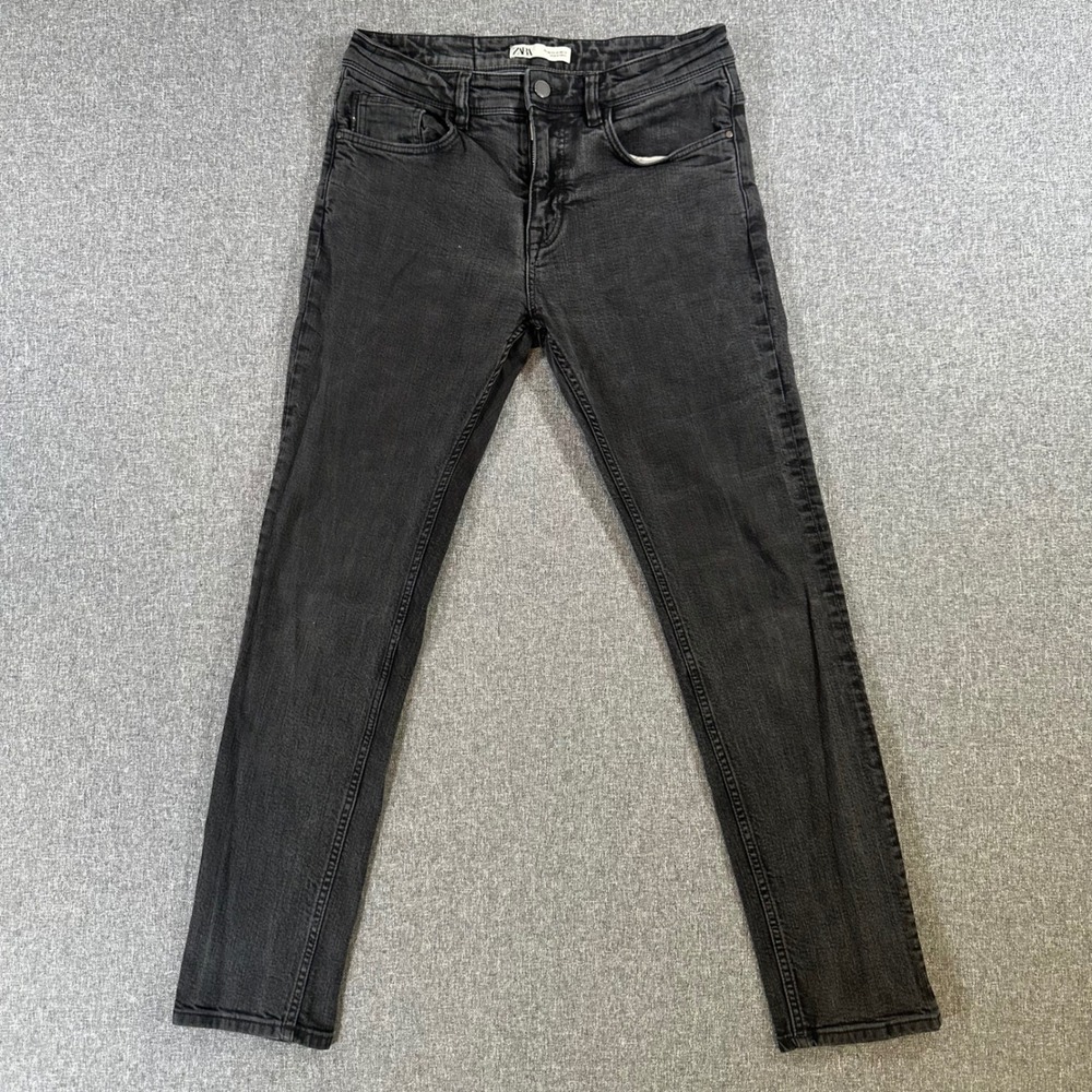 Zara Jeans Mens 31 Skinny Black Premium Denim Stretch 2082-116-11/08/26